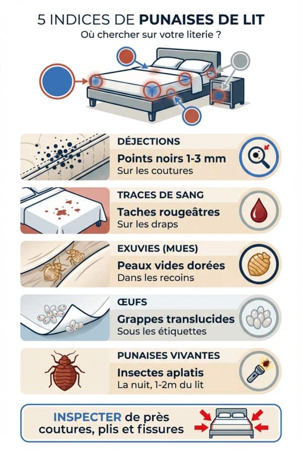 Les indices visuels sur la literie et les meubles