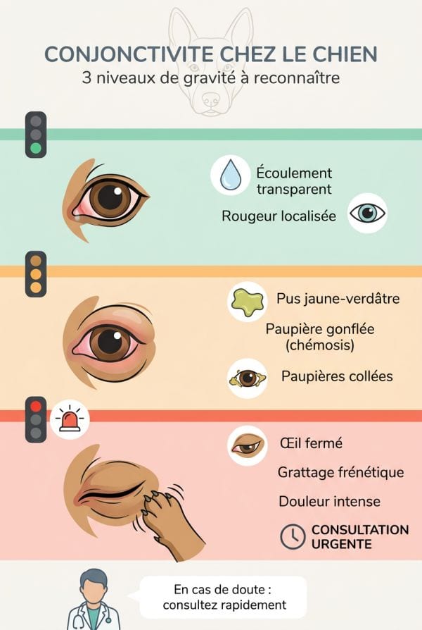 Les signes visibles de la conjonctivite