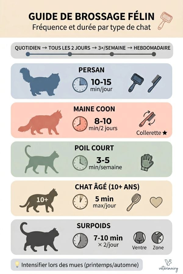 Protocoles de brossage par race et type de pelage