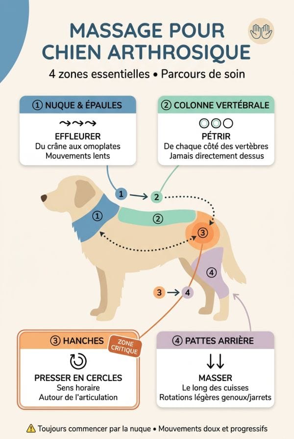 Les zones clés et les gestes adaptés à l'arthrose