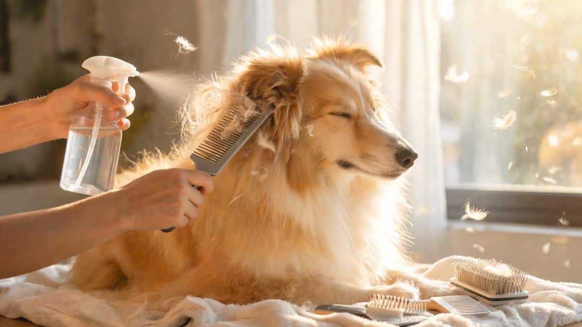 Bourre de poil chien : causes et méthode sans douleur pour l’enlever