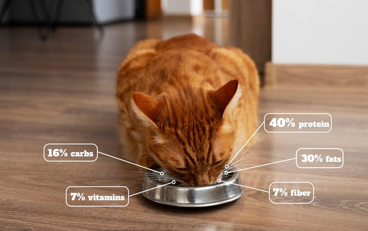 Graphiques de nourriture pour chats