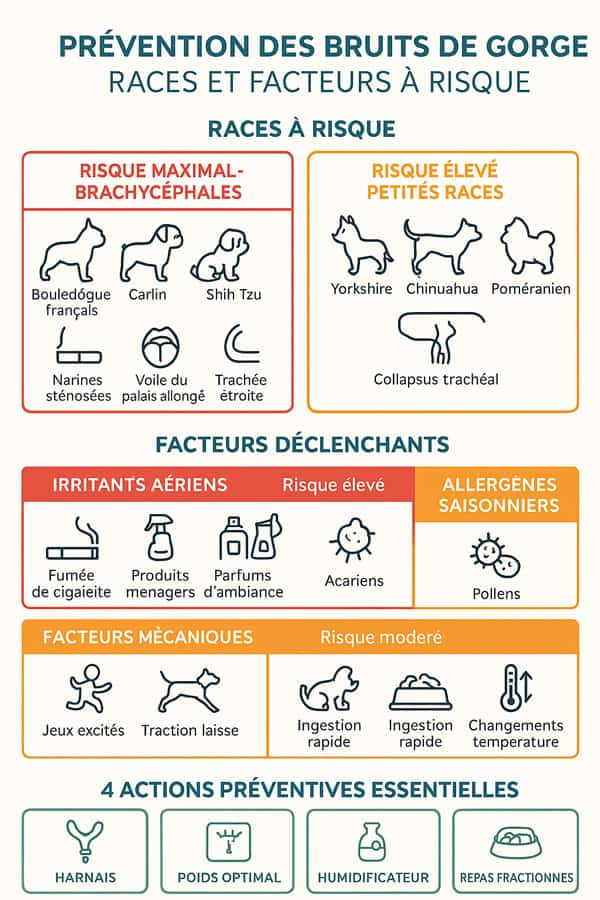 Prévention ciblée selon la race et les facteurs déclenchants