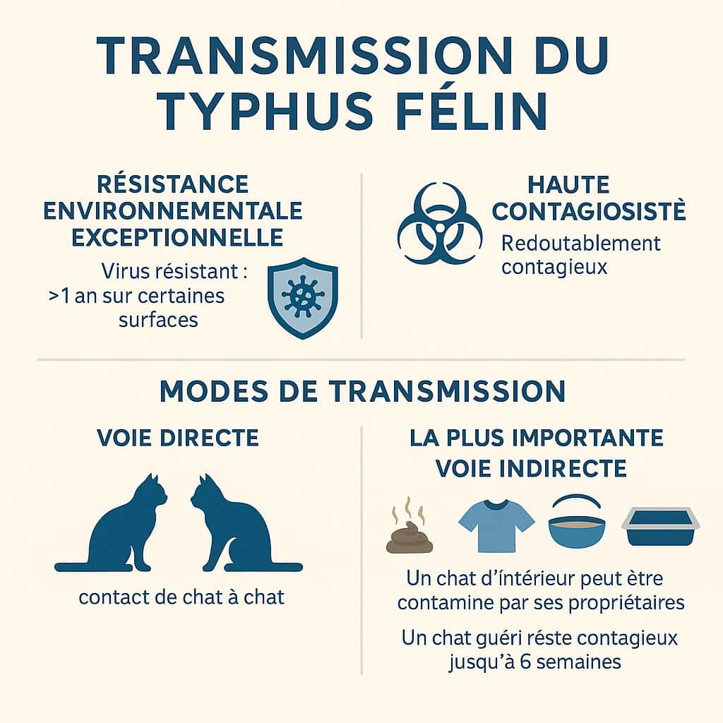 Transmission du typhus félin