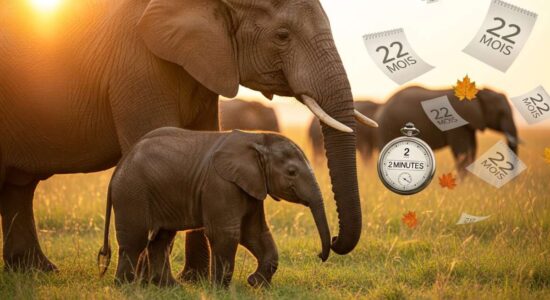 Jusqu’à 24 mois pour naître, 2 minutes pour marcher : le pari fou des éléphants