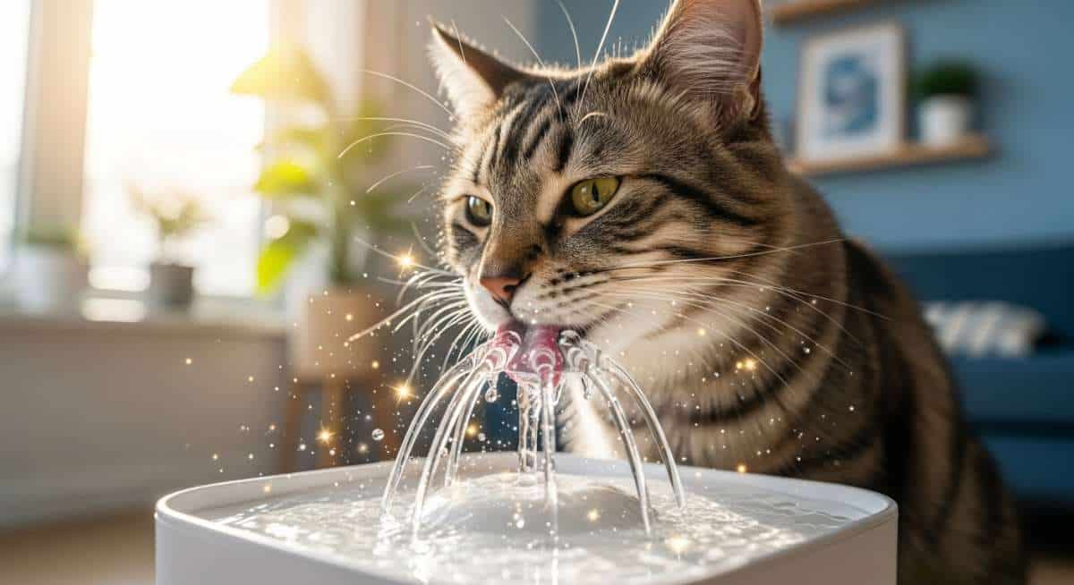 Le geste oublié qui fait de la fontaine à eau un anti-cystite pour votre chat