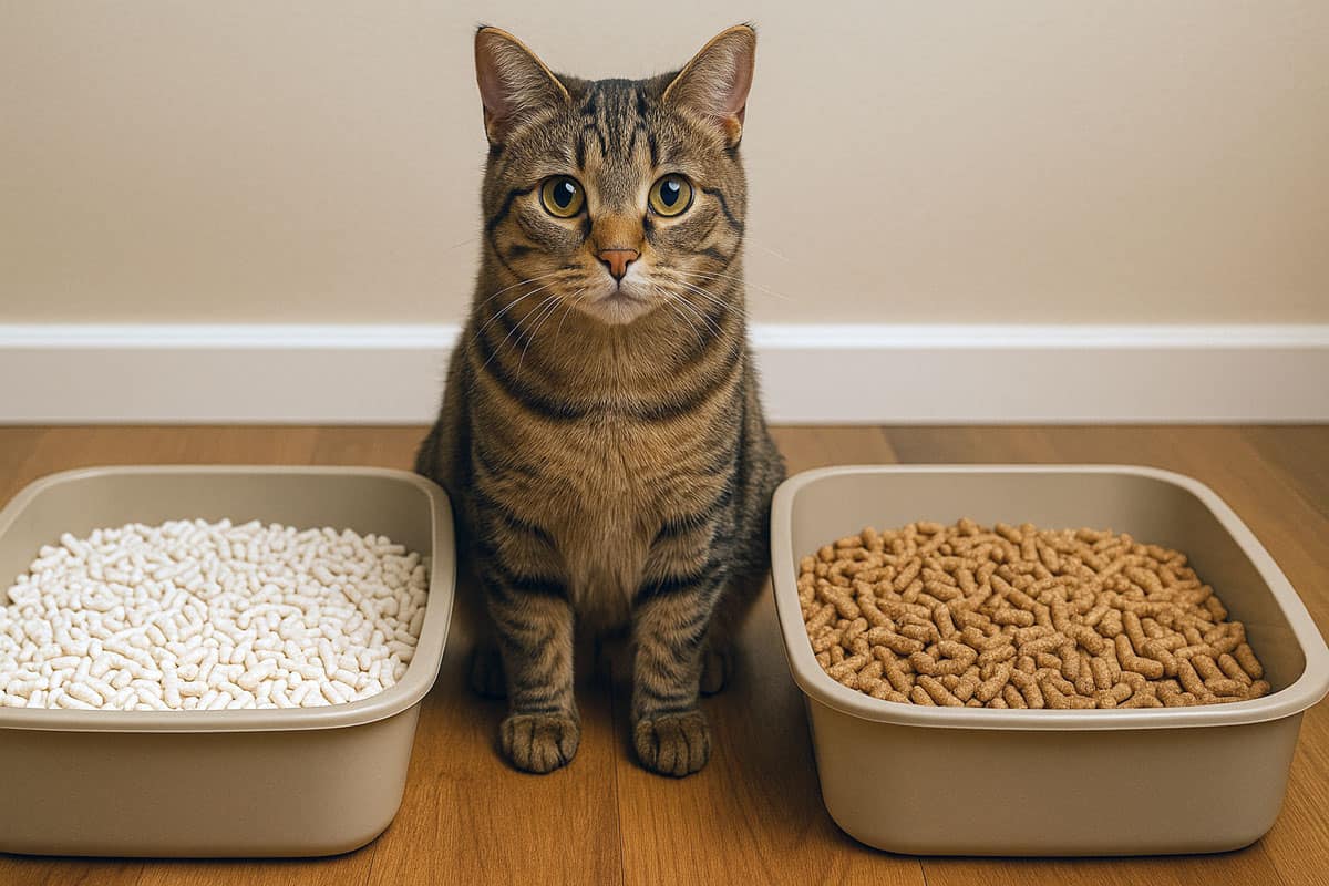 Litière de tofu vs litière de pellets bois