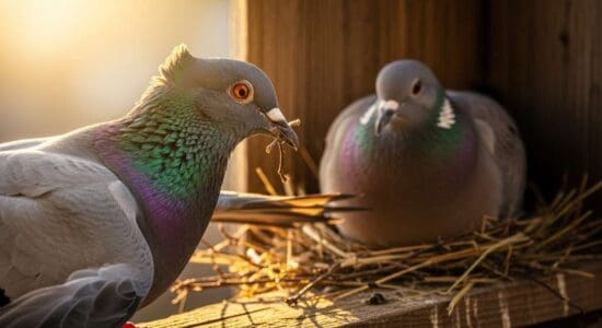 Pigeon, c’est le mâle qui trahit la ponte imminente : le geste à surveiller