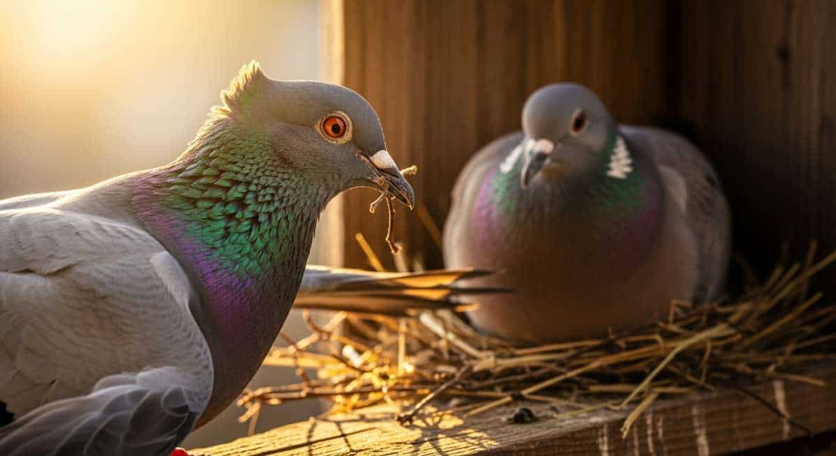 Pigeon, c’est le mâle qui trahit la ponte imminente : le geste à surveiller