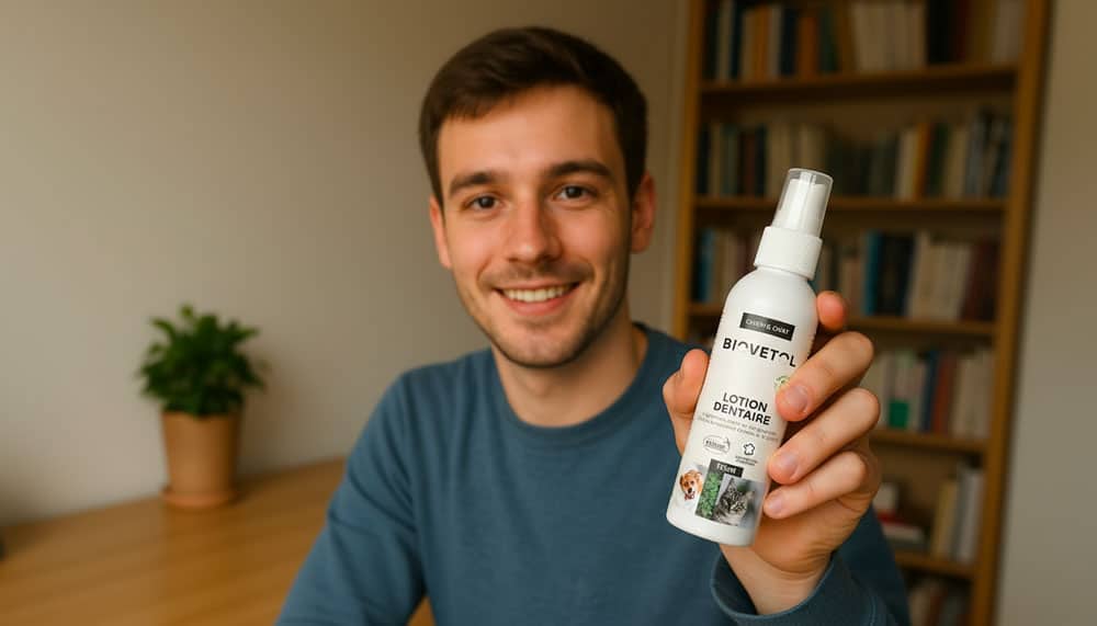 Thierry présente la lotion dentaire