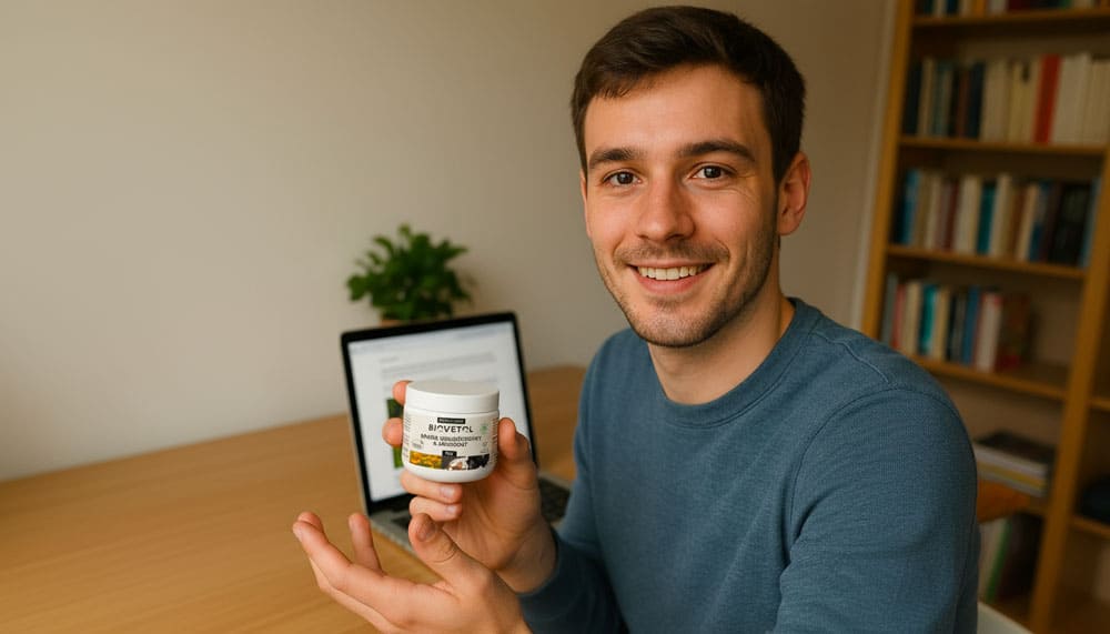 Thierry présente le baume nourrissant et protecteur Biovetol